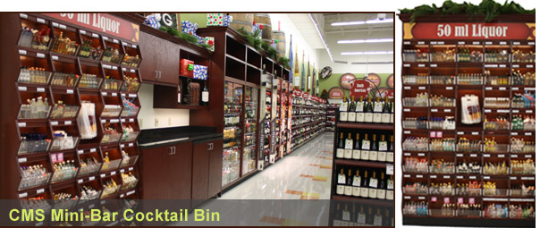 mini-bottle liquor cabinet