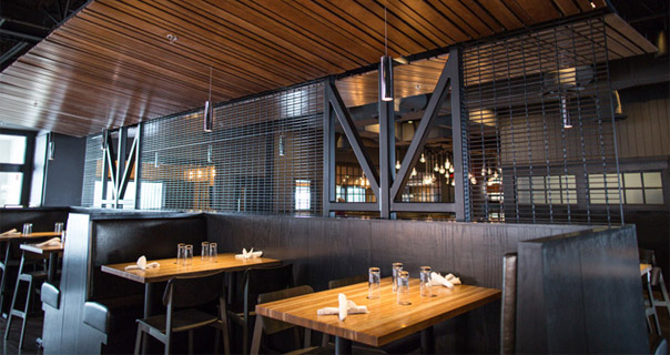 dining area - bench tables