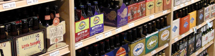 craft beer display shelving