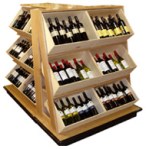 wine crate merchandiser
